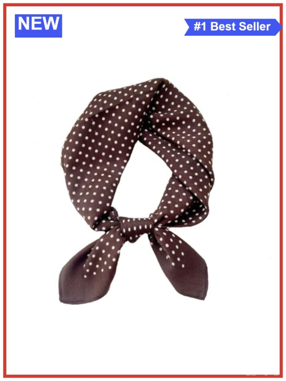 Silk Feeling Satin Square Scarf Polka Dot Neck Hair Bag Wrap